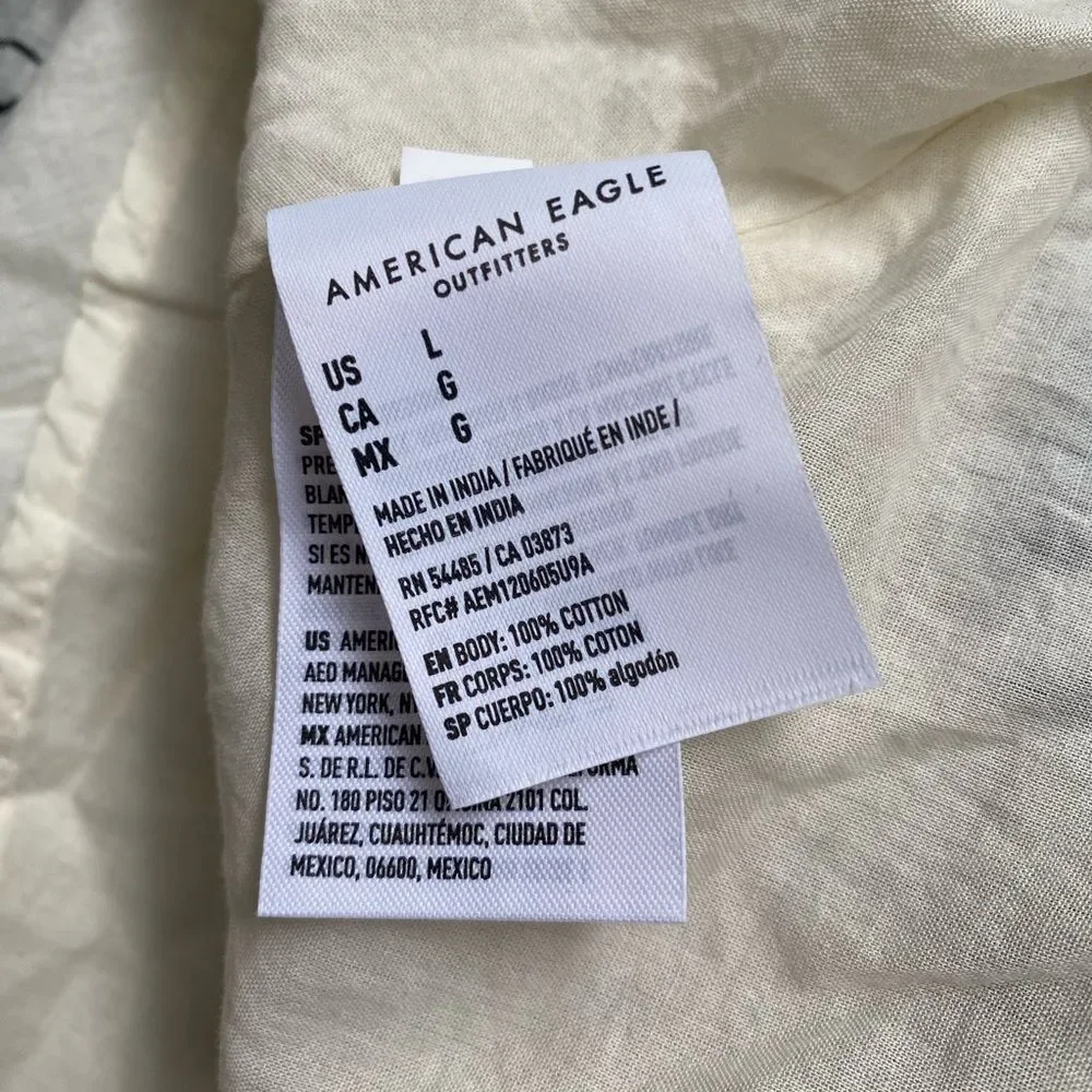 American Eagle Outfitters Womens Floral Mini Dress Size L - Picture 8 of 8